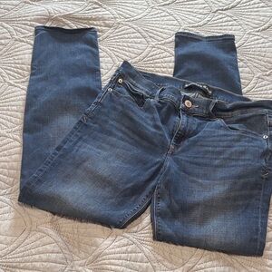 Express Women's Dark Blue Skinny Jeans